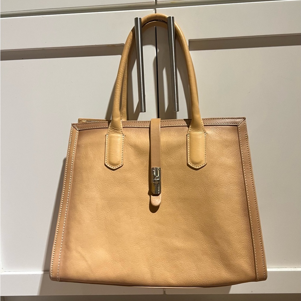 Cavalcanti genuine leather satchel handbag